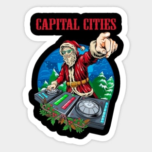 CAPITAL CITIES BAND XMAS Sticker